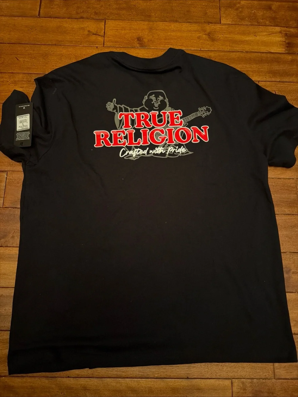 MENS TRUE RELIGION‎ BIG BUDDHA BLACK T-SHIRT XL